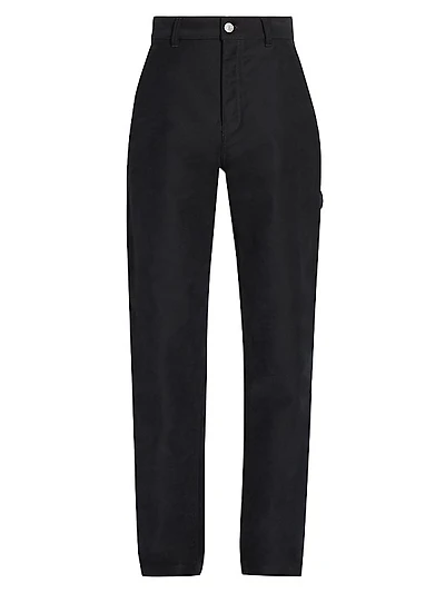 Cotton Flat-Front Trousers