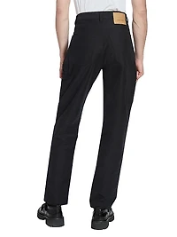 Cotton Flat-Front Trousers