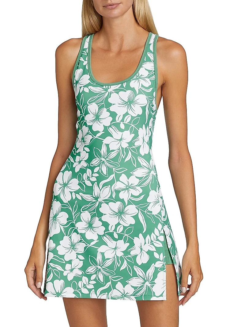 Floral Crisscross Interlock Active Dress