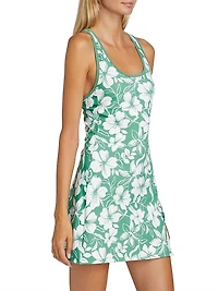 Floral Crisscross Interlock Active Dress