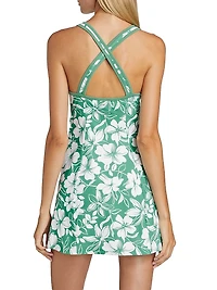Floral Crisscross Interlock Active Dress