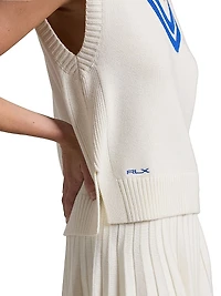 Cotton-Blend Cricket Sweater Vest