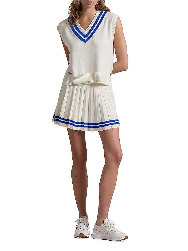 Cotton-Blend Cricket Sweater Vest