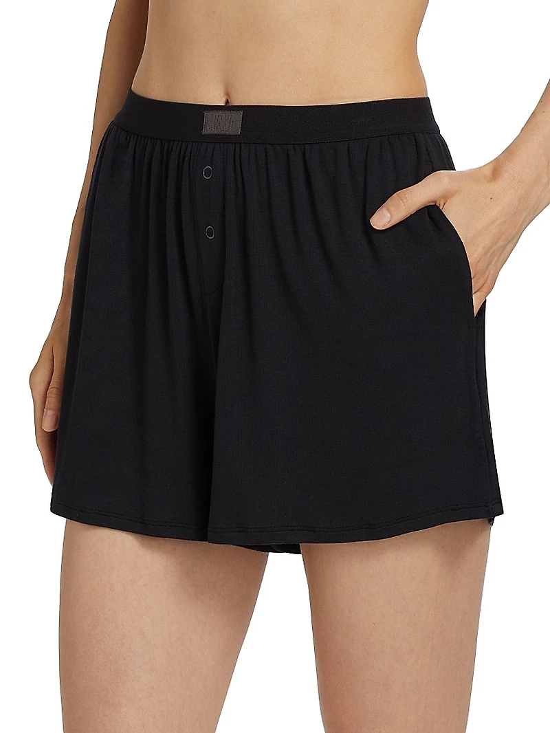 Rib-Knit T-Shirt & Shorts Set