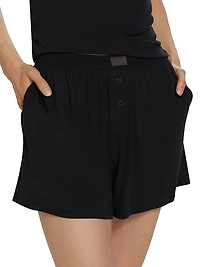 Rib-Knit T-Shirt & Shorts Set