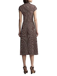 Remi Deco Wave Taffeta Shirtdress