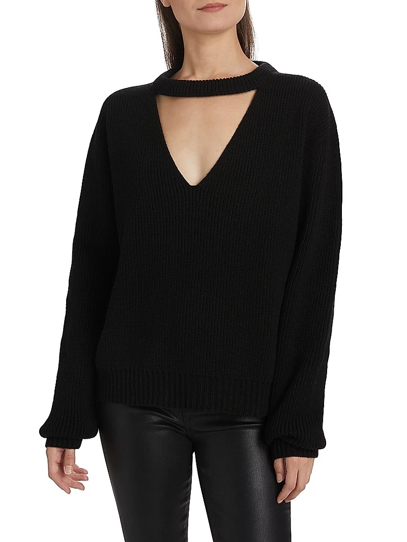 Eclipse Cut-Out Wool Sweater