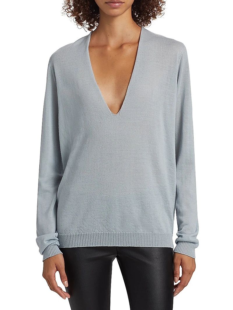 Wool V-Neck Sweater