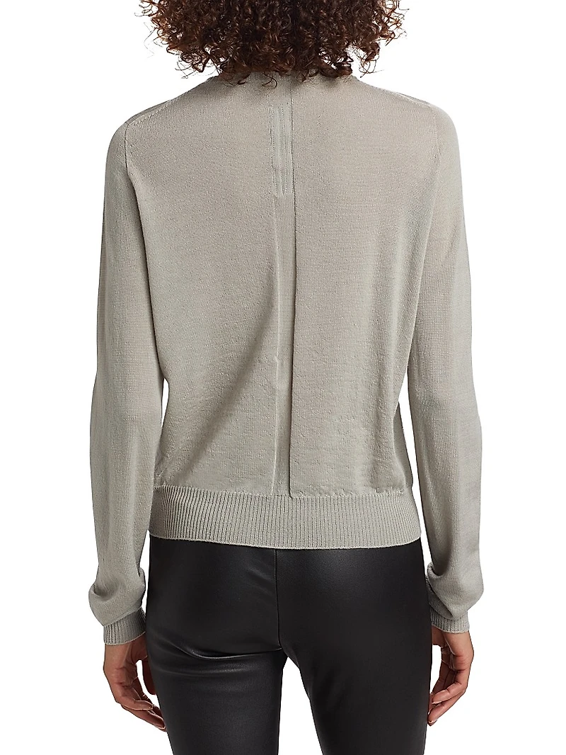 Biker Wool Crewneck Sweater