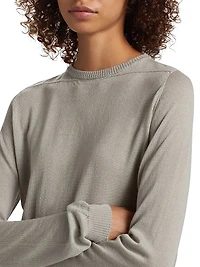 Biker Wool Crewneck Sweater