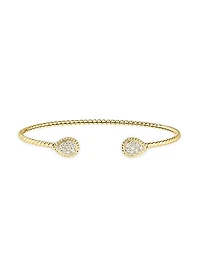 Serpent Bohème 18K Yellow Gold & 0.27 TCW Diamond Cuff
