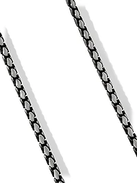 Fluted Chain Necklace in Sterling Silver, 5MM