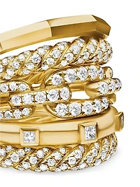 Stax Five Row Ring 18K Yellow Gold