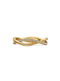 Infinity Band Ring 18K Yellow Gold