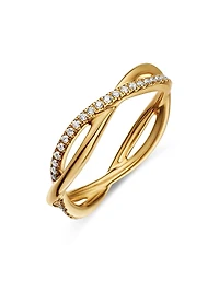 Infinity Band Ring 18K Yellow Gold