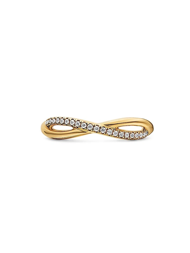 Infinity Band Ring 18K Yellow Gold