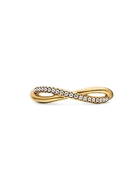 Infinity Band Ring 18K Yellow Gold