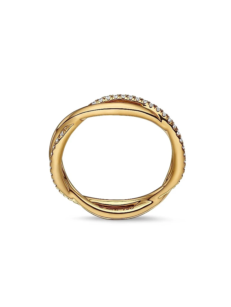 Infinity Band Ring 18K Yellow Gold