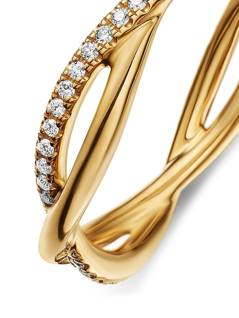 Infinity Band Ring 18K Yellow Gold