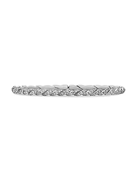 Sculpted Cable Flex Bracelet 18K White Gold