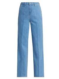 Weston Denim High-Rise Wide-Leg Trousers