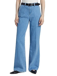 Weston Denim High-Rise Wide-Leg Trousers