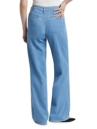 Weston Denim High-Rise Wide-Leg Trousers