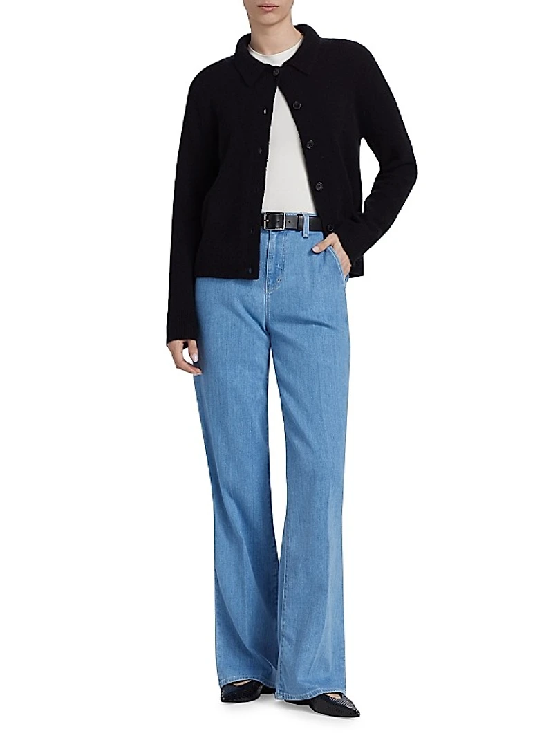 Weston Denim High-Rise Wide-Leg Trousers