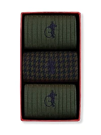 Dash of Class 3-Pack Cotton-Blend Socks