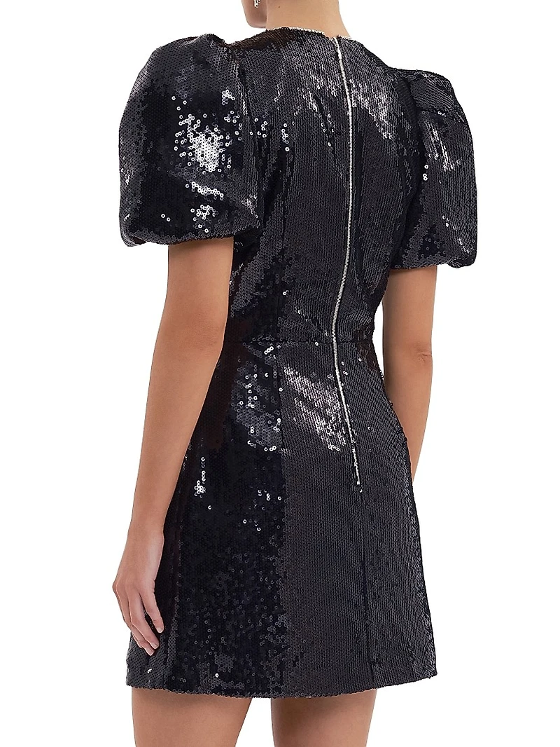 Nicky Hilton x Rebecca Vallance Lena Sequined Bow Minidress