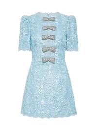 Nicky Hilton x Rebecca Vallance Leyla Sequined Lace Minidress