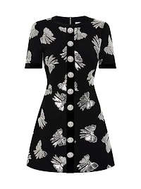 Nicky Hilton x Rebecca Vallance Valor Bow Appliqué Minidress