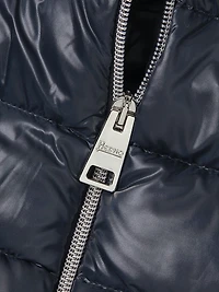Shiny Nylon A-Shape Down Coat
