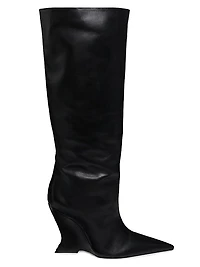 Siena 115MM Leather Over-The-Knee Boots