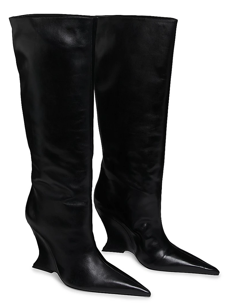 Siena 115MM Leather Over-The-Knee Boots