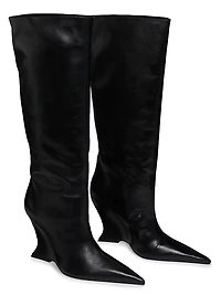 Siena 115MM Leather Over-The-Knee Boots