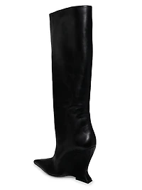 Siena 115MM Leather Over-The-Knee Boots