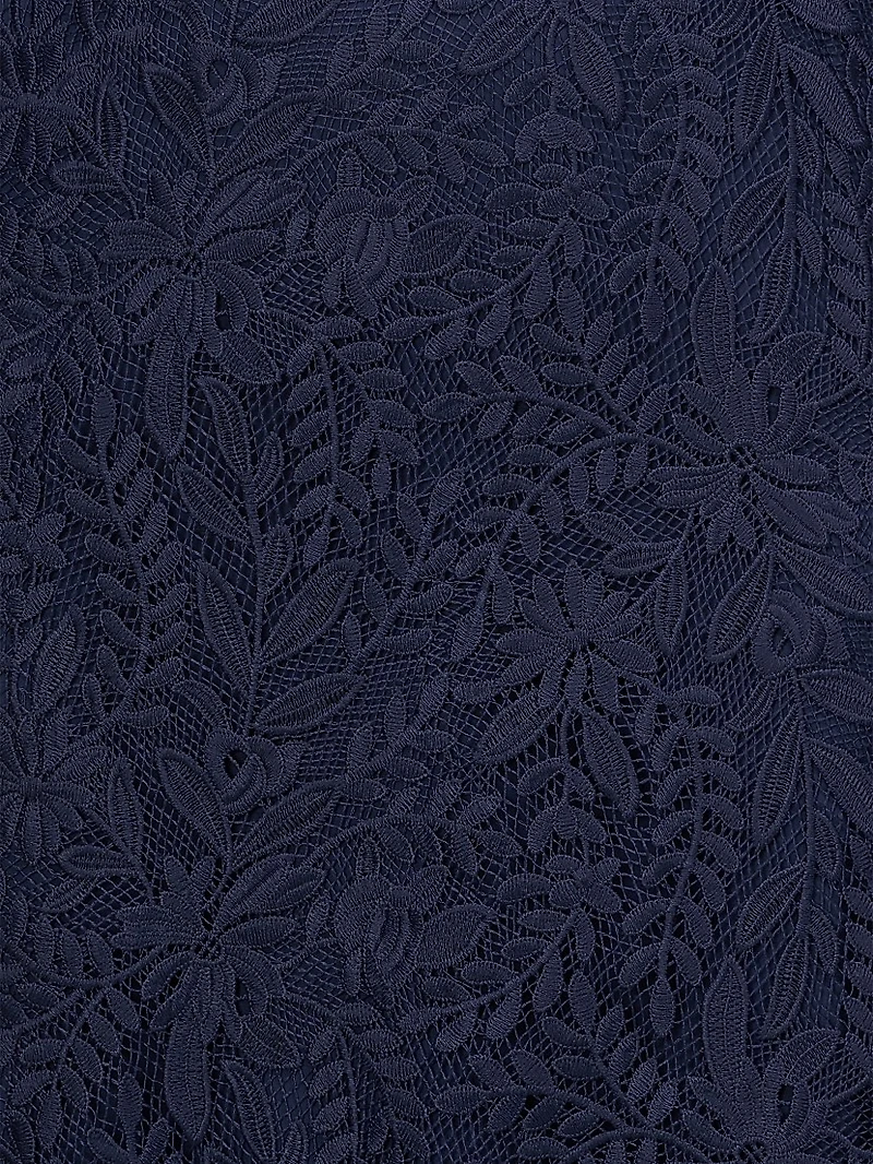 Portia Floral Lace Midi-Dress