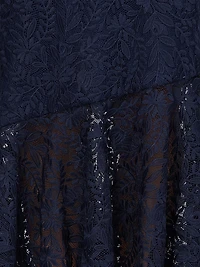 Portia Floral Lace Midi-Dress