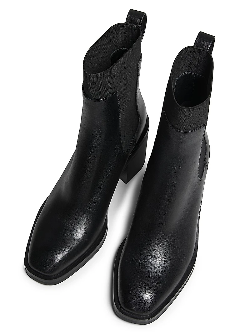 Alexa 70MM Leather Chelsea Boots