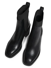 Alexa 70MM Leather Chelsea Boots