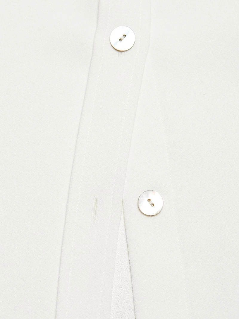 Sleeveless Button-Front Shirt
