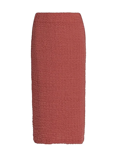 Un-Lined Smocked Skirt
