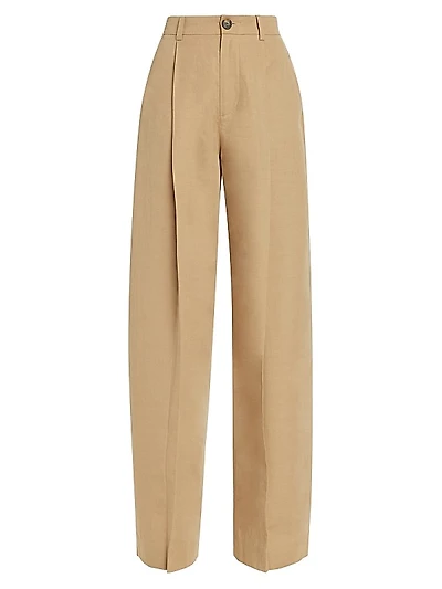 Pleated High-Waist Pants
