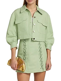 Bradbury Crop-Sleeve Jacket