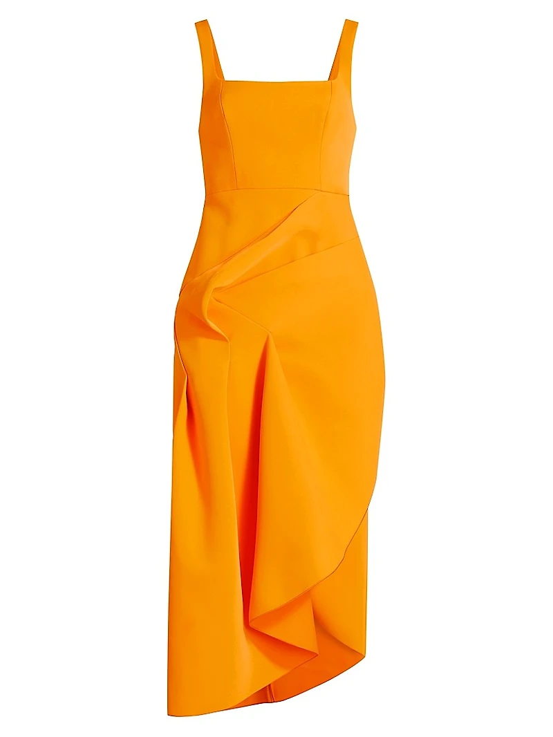 Hewton Pin-Tuck Midi-Dress
