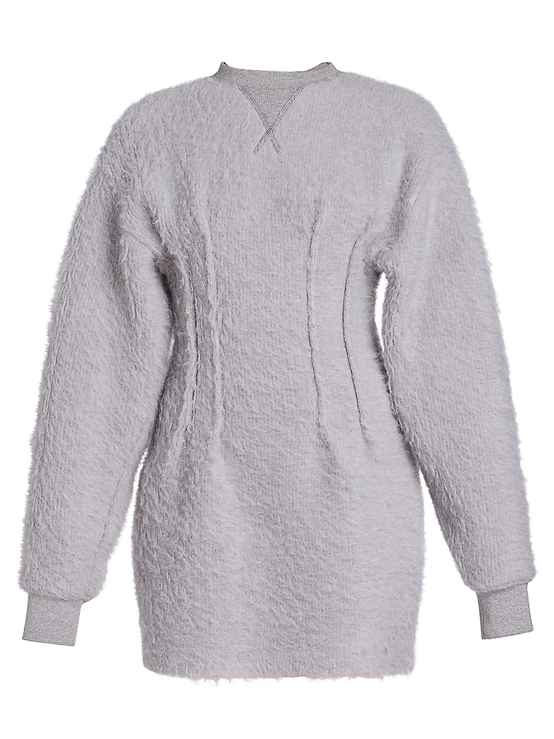 Mohair-Blend Hourglass Minidress