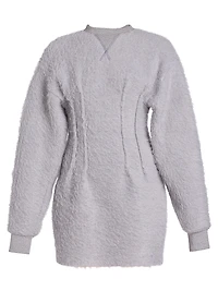 Mohair-Blend Hourglass Minidress