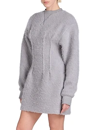 Mohair-Blend Hourglass Minidress