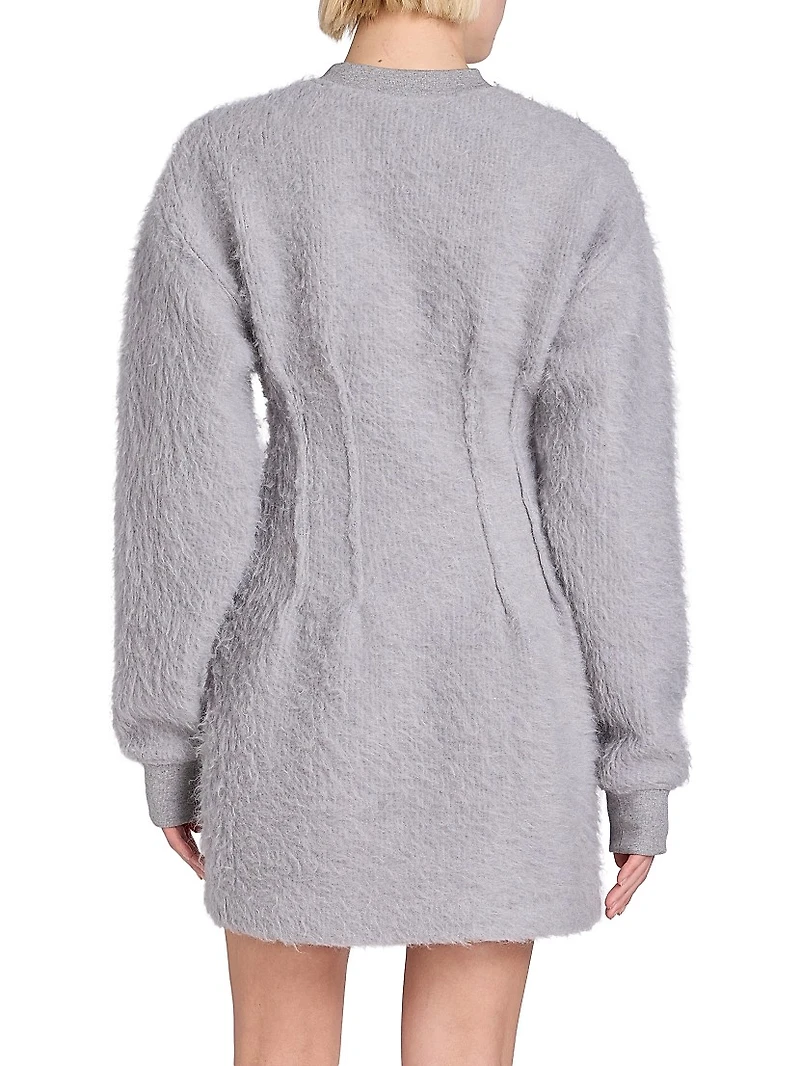 Mohair-Blend Hourglass Minidress